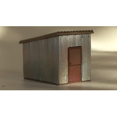 Small Rusted Steel Shed